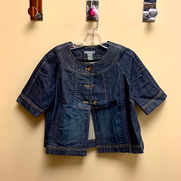 *SOLD* Ann Taylor Petite Denim Jacket - Picture 2 of 4